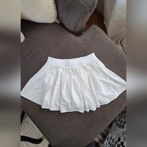 lululemon athletica White Pleated Mini Skirt